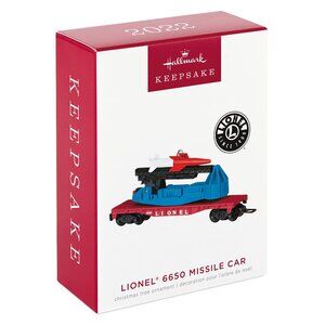 New! Lionel 6650 Missile Car Hallmark Keepsake Ornament 2022 Air Force Train